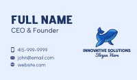 Blue Marine Whale Business Card