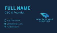 Fast Blue Vehicle  Business Card