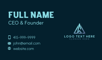 Startup Modern Triangle  Business Card