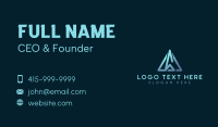 Startup Modern Triangle  Business Card Design