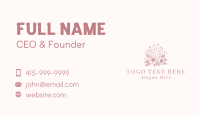 Floral Sparkle Gemstone Business Card Design