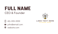 Floral Nature Beehive Business Card Design