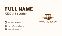 Chainsaw Tree Woodwork Business Card