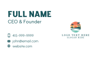 Tropical Island Getaway Business Card