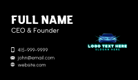 Sports Car Vehicle Light Business Card