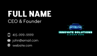 Sports Car Vehicle Light Business Card