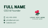 Lip Rose Flower Business Card Design