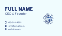 Abstract Wave Sphere Business Card