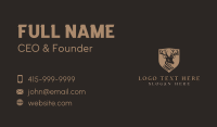 Deer Shield Elk Business Card