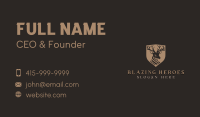 Deer Shield Elk Business Card Image Preview