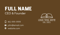 Leaning Center Business Card example 1