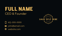 Luxury Yellow Business Business Card