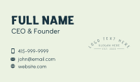 Company Business Wordmark Business Card Design