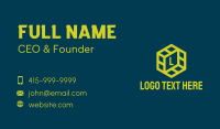Yellow Polygon Company  Business Card