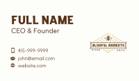 Wasp Honeycomb Beekeeper Business Card