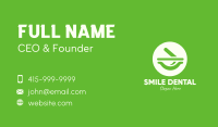 Green Mortar & Pestle Business Card