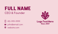 Flower Bloom Orchid  Business Card Design