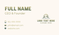 Mountain Trees Sun Business Card Design