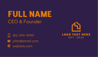 House Real Estate Mortgage Business Card