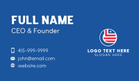 Star & Stripes Flag Emblem  Business Card