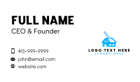 Cleaning Broom Housekeeping Business Card Design