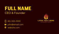 Hot Fire Flame  Business Card
