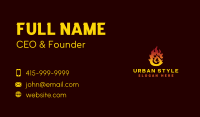 Hot Fire Flame  Business Card