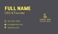 Yellow Letter L Agency Business Card Image Preview