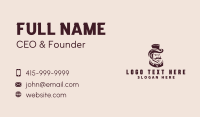 Fashion Top Hat Gentleman  Business Card