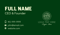 Tent Camping Site Business Card Design