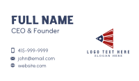 USA American Flag Business Card