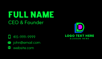 Neon Multimedia Agency Business Card