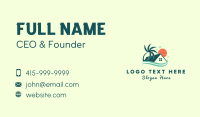 Tropical Summer Beach House Business Card