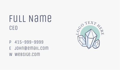Luxury Crystals Boutique Business Card