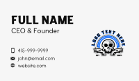 Skull Military Gun Business Card