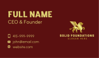Luxe Golden Griffin  Business Card