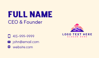 Mountain Sunset Sky Business Card