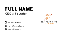 Lightning Sports Man Business Card Design