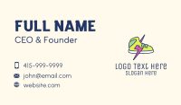 Lightning Bolt Sneakers Business Card