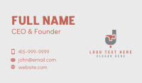 Construction Hammer Letter J Business Card Design