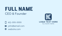 Letter K Business Card example 3
