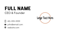 Urban Business Graffiti Wordmark Business Card Design