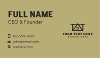 Home Property Hammer Business Card Design
