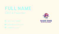 Virtual Game Girl Business Card Image Preview