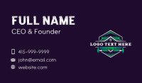 Hammer Carpentry Roofing Business Card Design