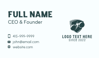 Energy Fitness Dumbbell  Business Card Design