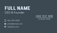 Corporation Business Card example 2