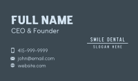 Generic Corporate Company Business Card