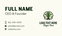 Twin Head Leaf  Business Card Design