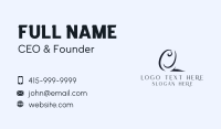 Stylish Glam Cursive Business Card